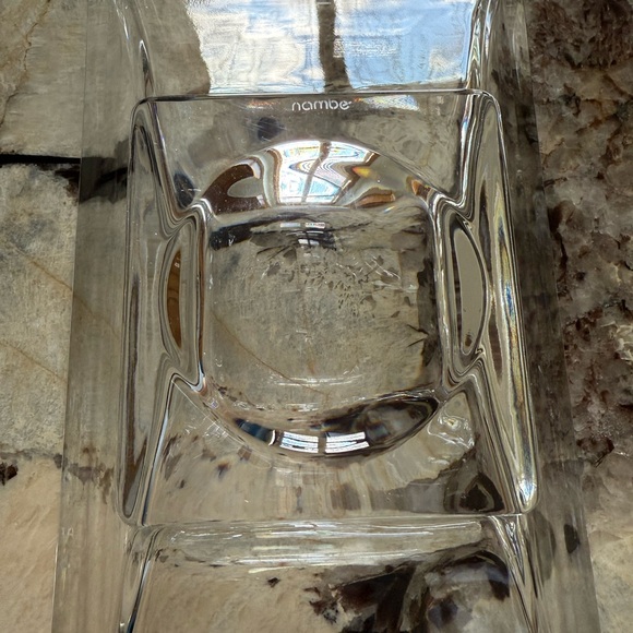 Nambe - Crystal Planar Rectangular Bowl w/Original Box - Picture 7 of 7